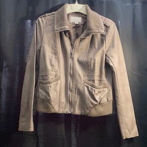 Mocha Leather Jacket